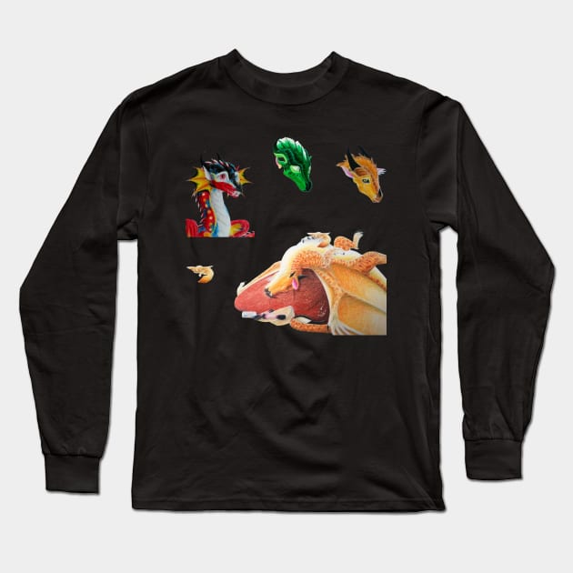 Gang Sticker Pack Long Sleeve T-Shirt by Lycoris ArtSpark